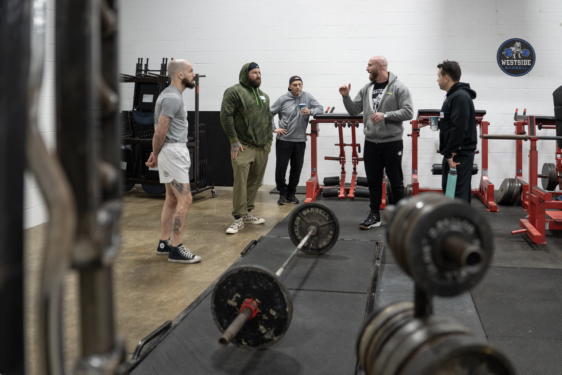 Craig running seminar at Westside Barbell